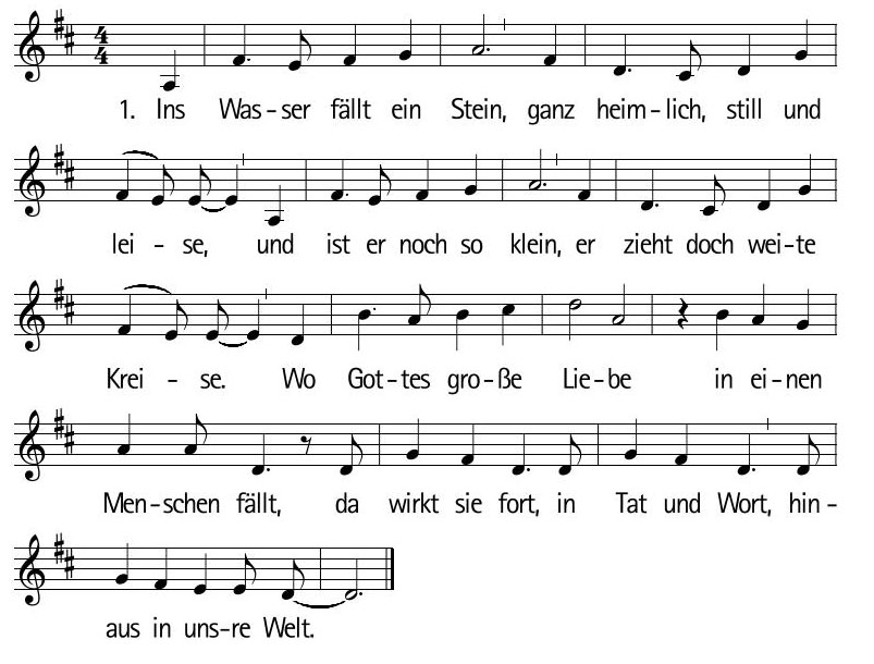 Ins Wasser fällt ein Stein